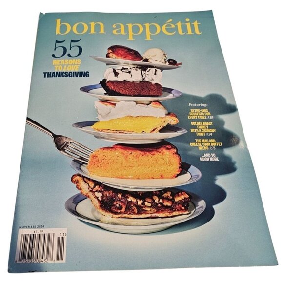 Bon Appetit Magazine November 2024 55 Reason to Love Thanksgiving NO ADDRESS - Picture 1 of 9